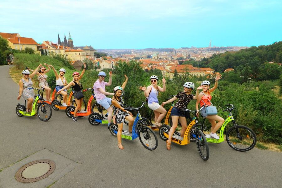 Prague: Highlights Tour on e-Scooter or eBike - The Giant Prague Metronome and viewpoint stops for big photo payoff