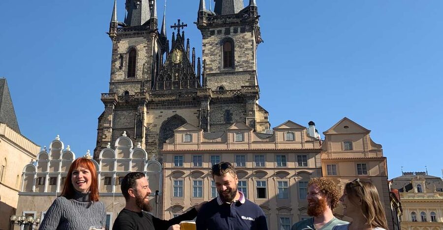 Prague: Historic Pubs Tour with Drinks - New Town and Another Pub (20 + 30 Minutes): A Short Walk Through a Big Shift