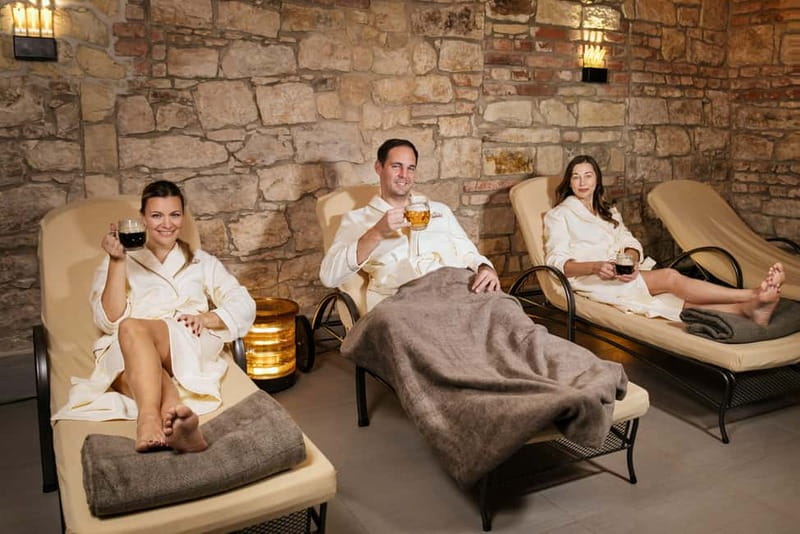 Prague: Lázně Pramen. Wine, Beer bath and Wellness SPA - Wellness Baths: Carbonic, Mud, Magnesium, and Oxygen