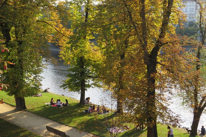 Prague Literary & Historical Tours - Comprehensive Route - Slovanský ostrov viewpoint: the best spot for getting your bearings