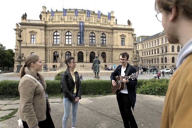 Prague: Mozart, Dvořák, Czech Folk Tour with a Guitarist - Meeting Marek Behind the Estates Theatre: How the Tour Feels in Motion