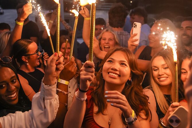 Prague New Year's VIP Boat Party Plus EPIC Club - Dancing House golden-hour stop: quick, artsy, and photogenic