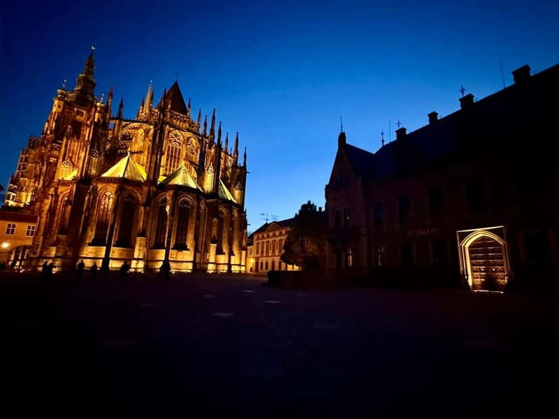 Prague: Night Walk through Prague Castle with City Views - Other lit exteriors you’ll clock on the way