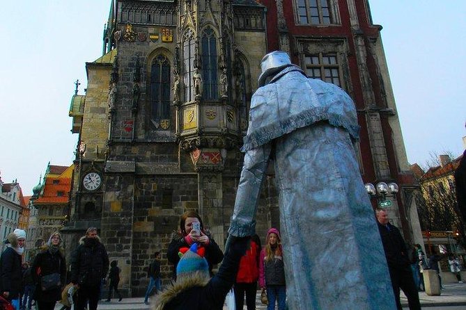 Prague Old Town tour and external Jewish Quarter - Municipal House and the Powder Tower Exterior: Art Nouveau Meets Landmark Prague