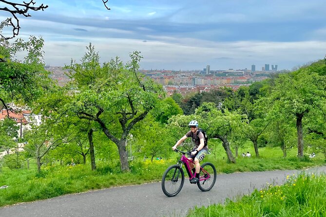 Prague on E-Bike: Explore Greater Downtown Parks & Epic Views - Cruising by the Little Eiffel Tower Area