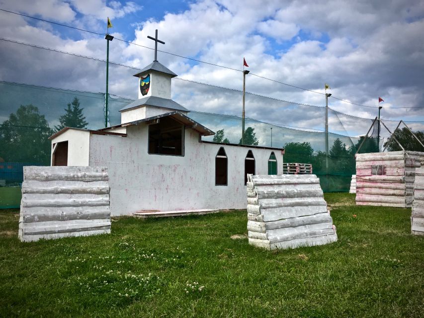 Prague: Paintballing Games - Chill-Out Time, Beer/Soft Drink, and the BBQ Add-On