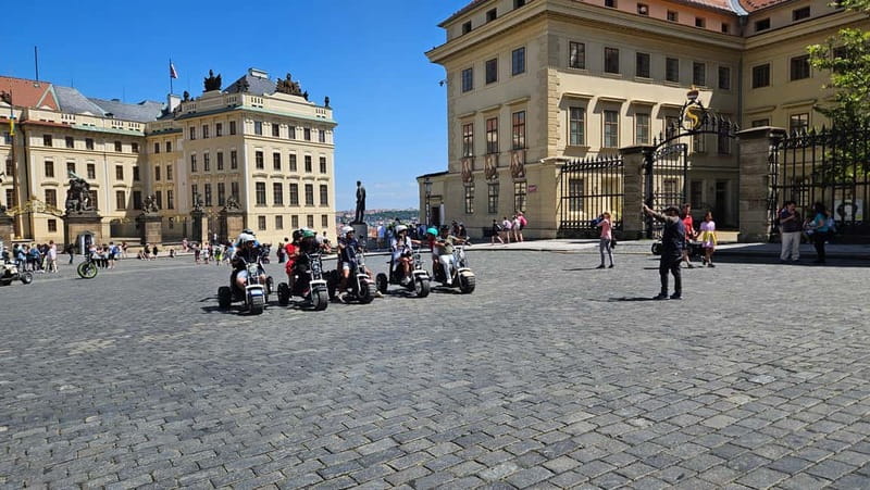 Prague: Panoramic Viewpoints Guided Electric Tricycle Tour - Weather in Prague: rain ponchos and winter tires