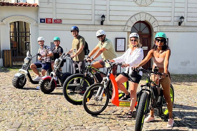 Prague Panoramic Views e-bike and e-Scooter guided Tour - Strahov Monastery to Petrín Hill Viewpoints