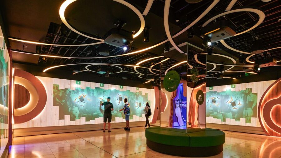 Prague: Pilsner Urquell Experience & Beer Tasting - The 360° interactive game zone (and why it isn’t just a gimmick)
