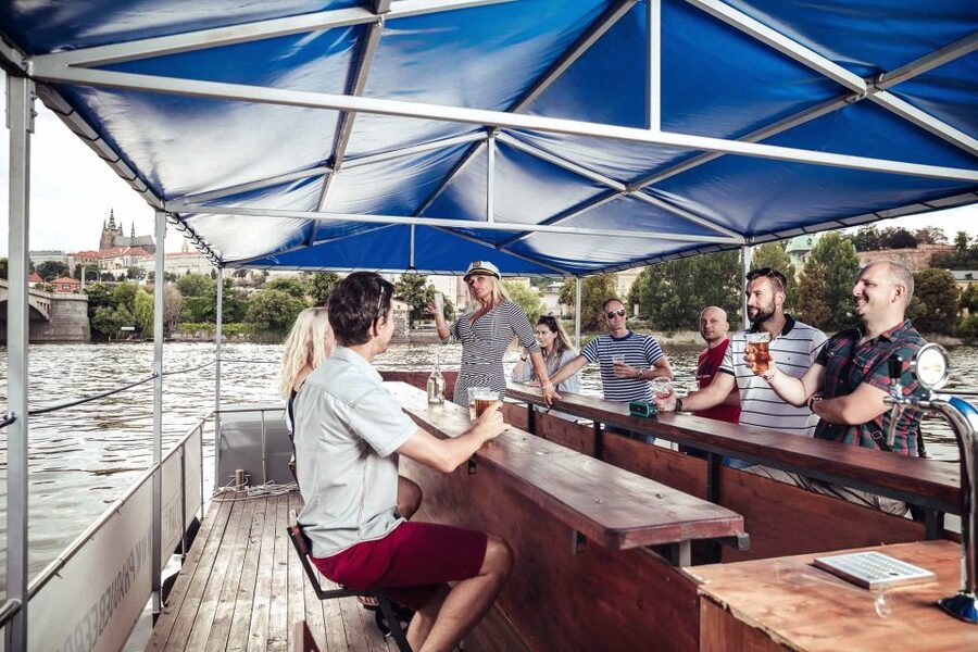 Prague: Private Cycle Boat River Tour with Beer or Prosecco - A 90-minute private pedal boat on the Vltava River
