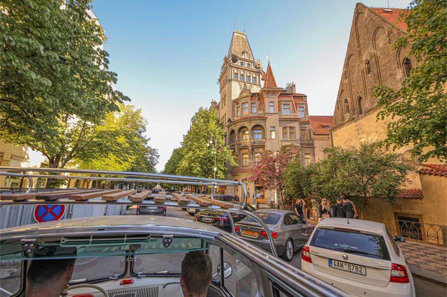 Prague: Private Sightseeing Tour in original VW Samba bus - Price and value: $170 per group up to 7