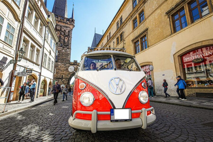 Prague: Private Sightseeing Tour in original VW Samba bus - The free Polaroid: a small souvenir with big value