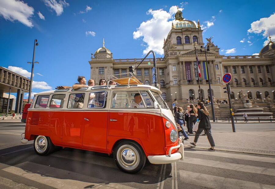 Prague: Private Sightseeing Tour in original VW Samba bus - Pickup in Prague 1 and how the tour fits your day