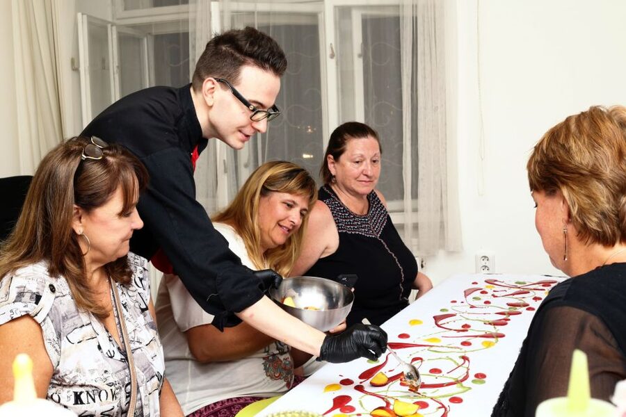 Prague: Savor 10 Course Dinner in Chef’s Kitchen - Edible dessert painting: the finale you’ll remember