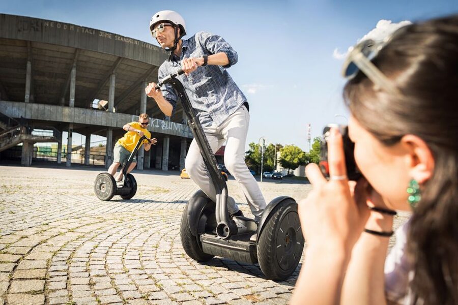 Prague: Segway Tour + Taxi Transfer & Monasteries mini-group - Segway training: how you get confident fast