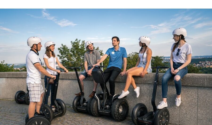 Prague: Shared Group/Private Segway Tour with Hotel Transfer - Petrin Hill and Maxe van der Stoela Park: scenic pauses between big landmarks