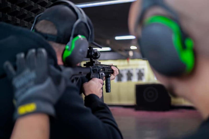 Prague: Shooting Range Experience with up to 10 Guns - Four Lanes, Controlled Chaos: How the Shooting Works