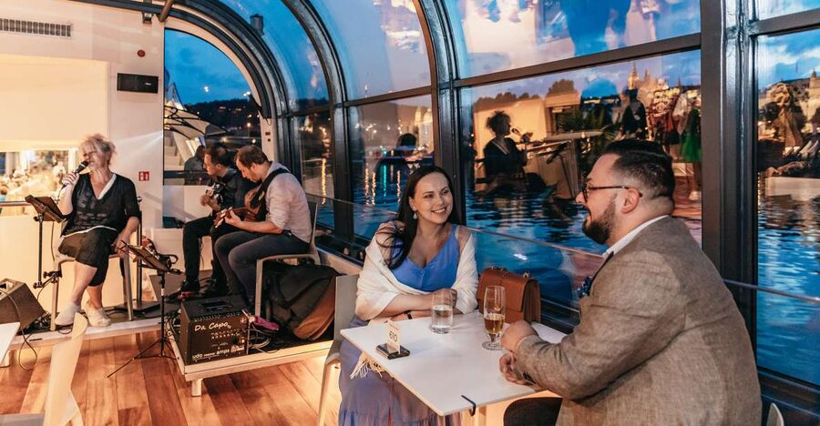 Prague: Sightseeing Dinner Cruise on Open-Top Glass Boat - Don’t Miss the Onboard Tools: Wi-Fi, Audio, and Maps