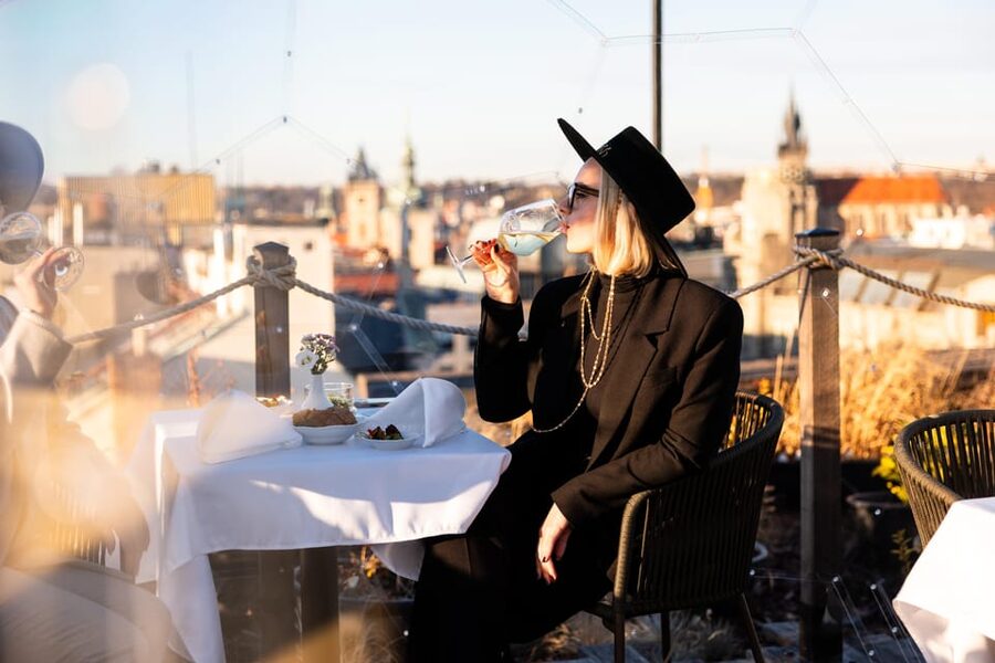 Prague: Sky Bar Aperitivo Menu with Drink & Panoramic Views - Atmosphere, layout, and what helps you enjoy it more
