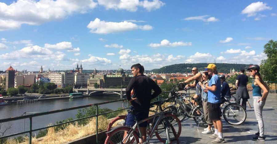 Prague: Stunning Viewpoints, Castle, City & Park Bike Tour - Key highlights you’ll feel on the ride