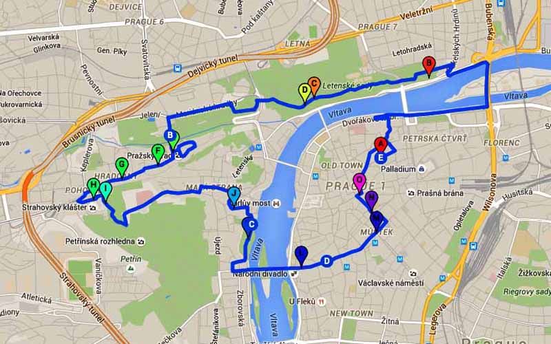 Prague: Stunning Viewpoints, Castle, City & Park Bike Tour - Comfort and safety: hills, cobblestones, and rider limits