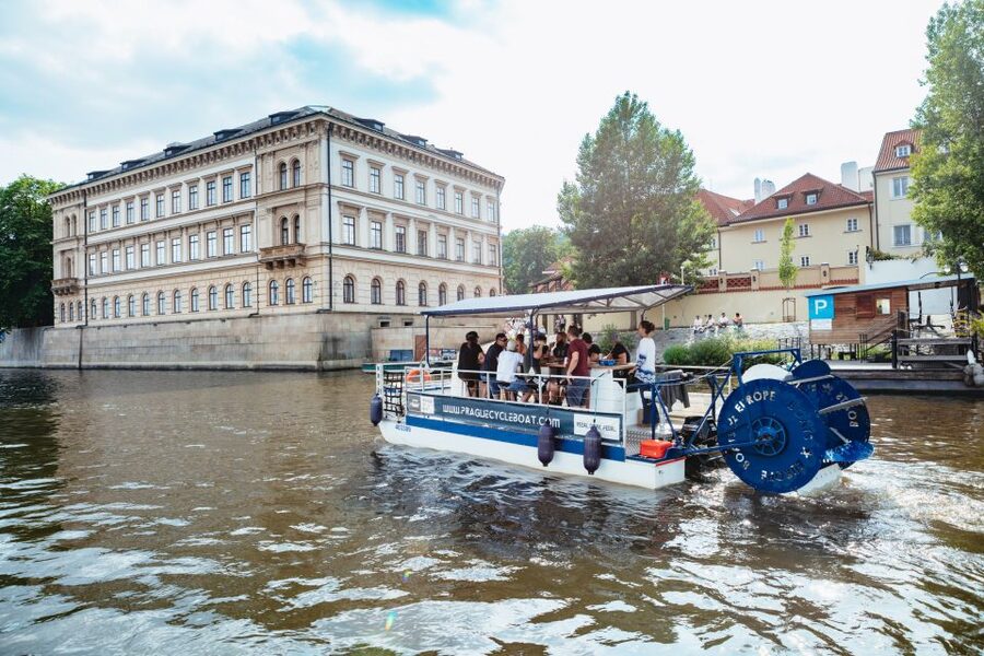 Prague: Swimming Beer Bike on A Cycle Boat - The route from U Bukanýra: what you’ll see, and why it matters