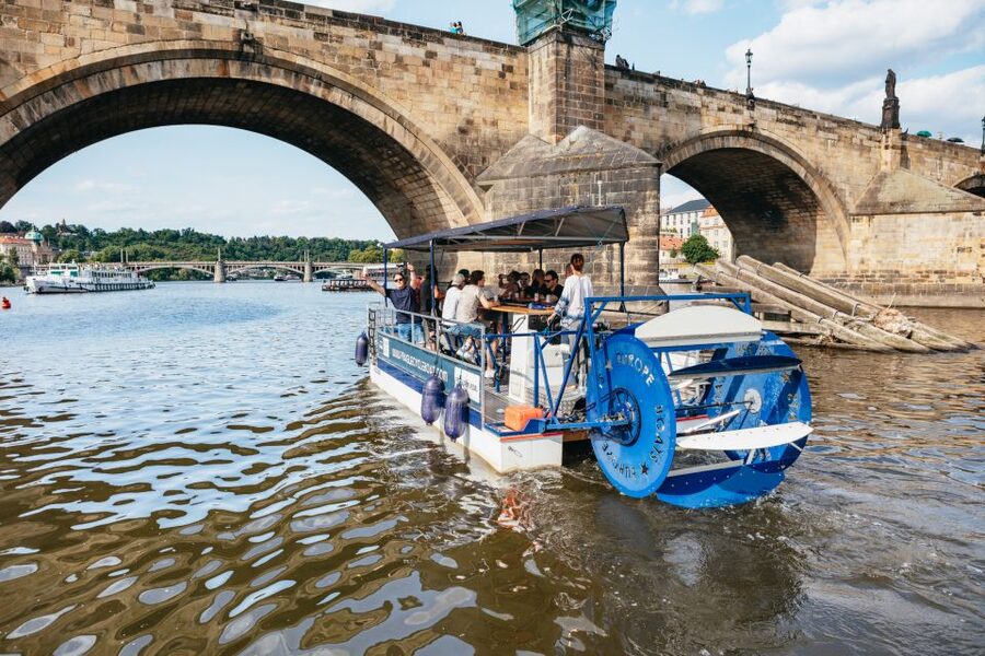 Prague: Swimming Beer Bike on A Cycle Boat - Price and value: how the $518 per group works out