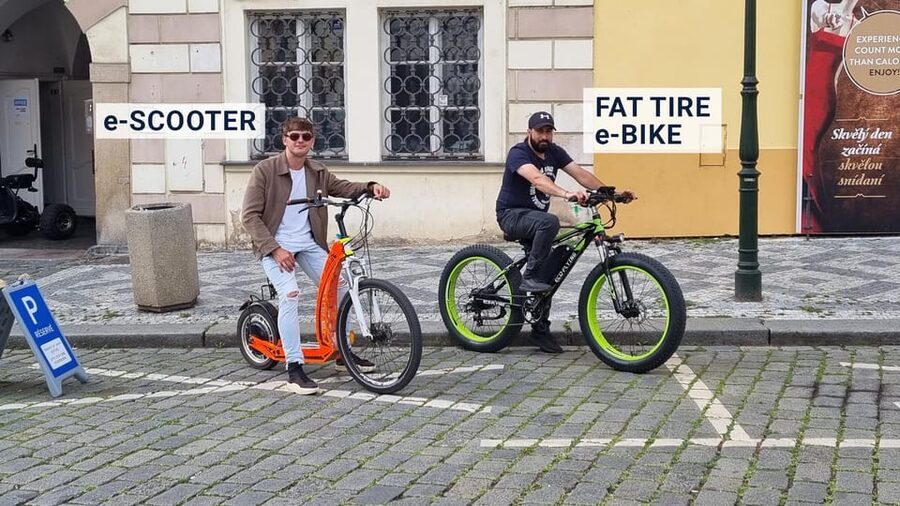 Prague: Tour by Electric Scooter or Cruiser eBike - The 3-hour option: extra viewpoints and the National Theater to Wenceslas Square arc