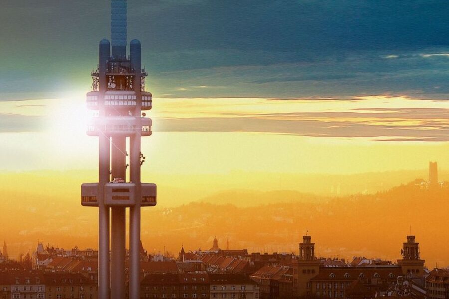 Prague TV Observatory Tower Audio Guide with Online Ticket - Prize-winning photos outside: the tower’s controversy and the crawling babies