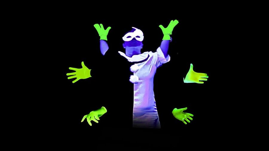 Prague: Underground Black Light Theatre Interactive Show - The setting: a 15th-century underground room