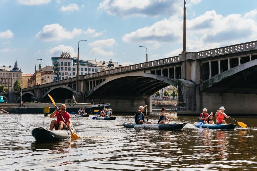 Prague: Vltava River Guided Canoeing Tour - What You’ll See: Dancing House, National Theatre, Vyšehrad Views, and Bridge Arches