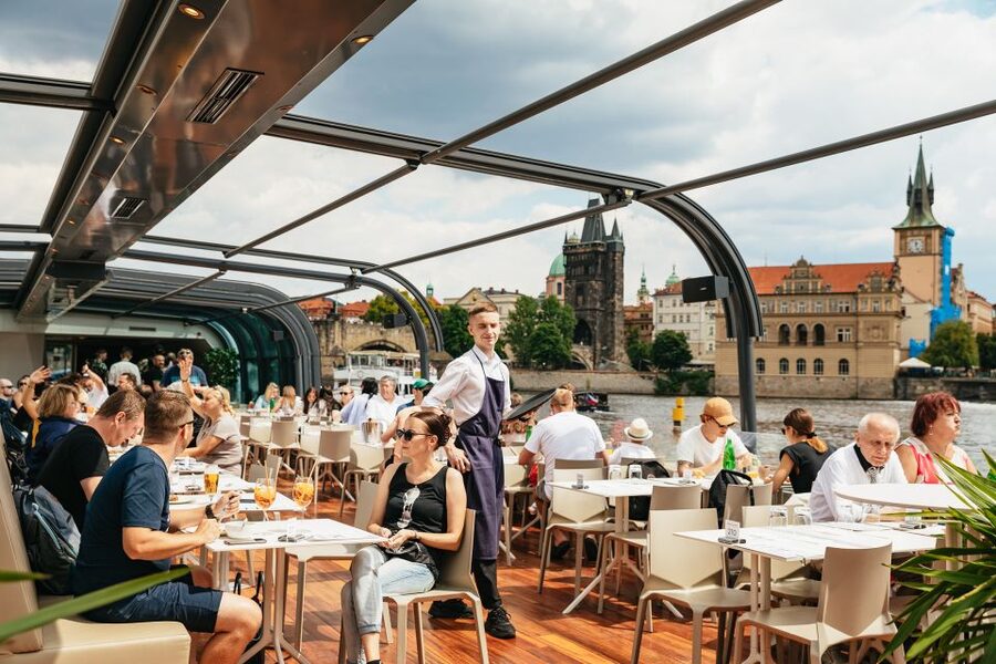 Prague: Vltava River Lunch Cruise in an Open-Top Glass Boat - The 2-hour route: Charles Bridge to Prague’s river milestones