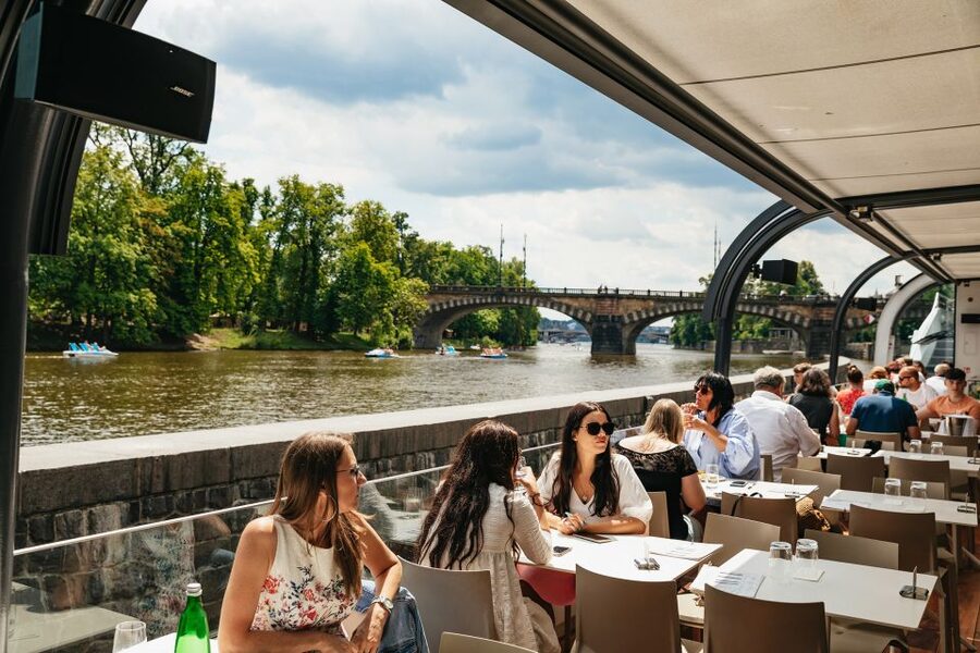 Prague: Vltava River Lunch Cruise in an Open-Top Glass Boat - Dancing House, Emmaus Monastery, and Vyšehrad: the highlights beyond the postcards