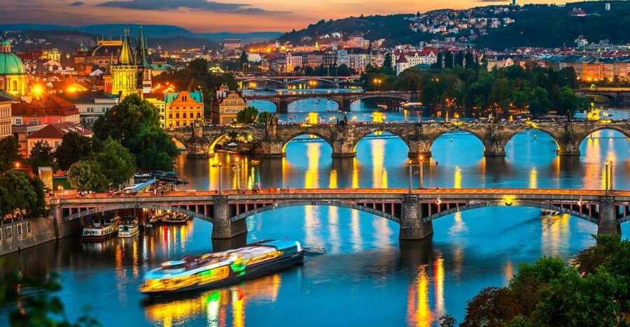 Prague: Vltava River Night Cruise with Buffet - Boarding at Čechův Bridge and Your First Views
