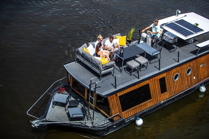 Prague YachtBoat CLASSIC cruise with Unlimited Beer or Prosecco - Where you board: Naplavka’s easy start and fast access