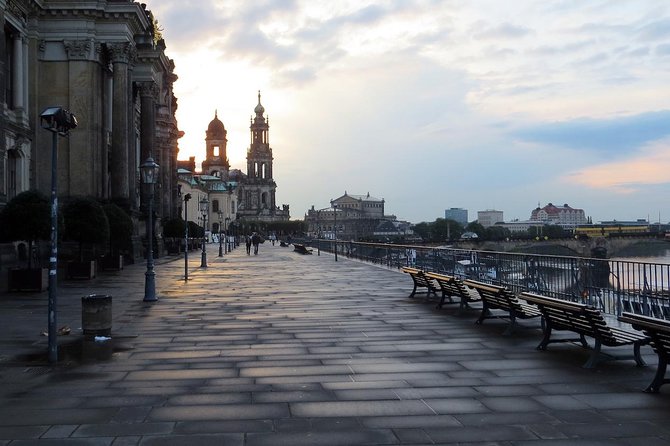 Private Dresden day trip from Prague by Mercedes van - Stop 1: Brühl’s Terrace and the restored Old Town story