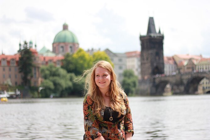 Private Prague Photoshoot for Individuals, Couples and Families - Charles Bridge: the iconic crossing with the Castle in the background