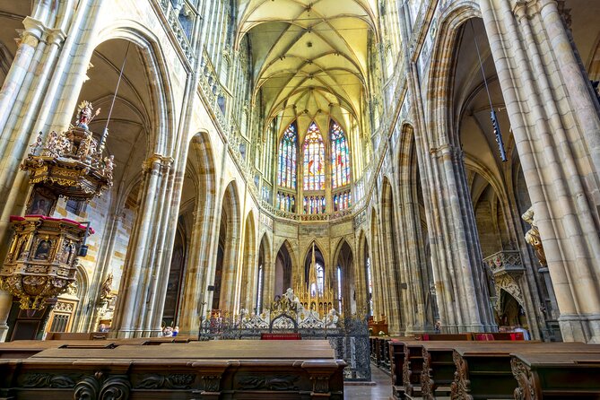 Private Tour of Prague Castle Interiors and Lunch included - Inside St. Vitus Cathedral: Gothic Scale and Power Stories