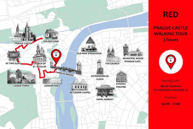 Private Walking tour: From Charles Bridge to Prague Castle - Franz Kafka Museum area and the Lesser Town squares