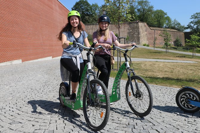 Scenic Panoramic views e-Scooter/ eBike Guided Tour of Prague - Safety Training, Helmets, and the No-License Detail