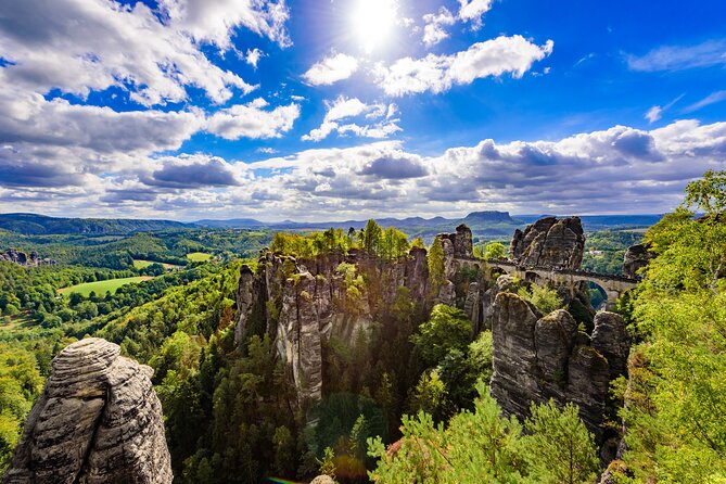 Stunning Views of Bohemian Switzerland: Gate, Tisa Rocks, Bastei - From Prague to Northern Bohemia: Wi‑Fi minivan briefing and an early start
