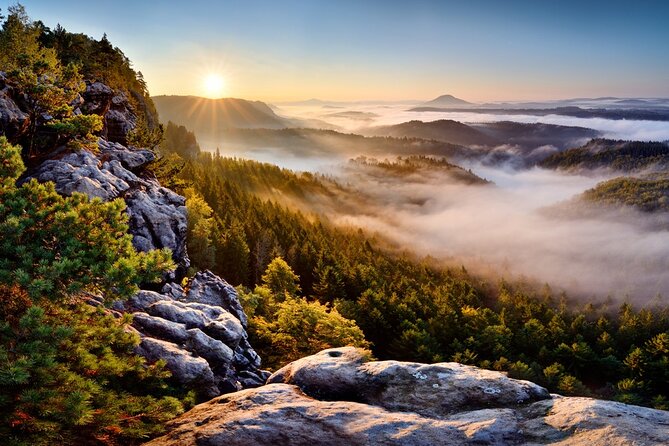 Stunning Views of Bohemian Switzerland: Gate, Tisa Rocks, Bastei - Pravčická Gate and Sokoli hnizdo: walk up to Europe’s largest sandstone arch