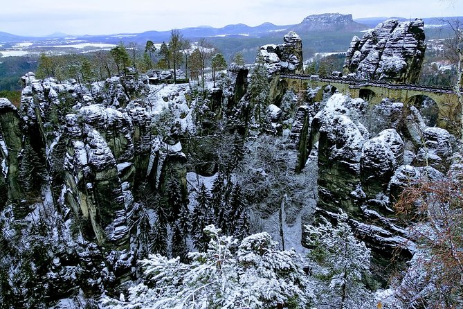 Terezin & Bohemian Switzerland from Prague: Bastei, Narnia & Café - Bohemian Switzerland National Park: Tisá Sandstone Labyrinth and Narnia rocks