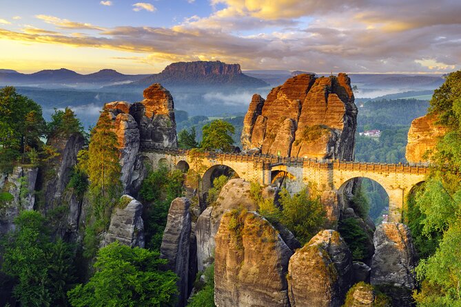 Terezin Camp & Bohemian Switzerland with Tisa&Bastei From Prague - Bastei Bridge in Saxon Switzerland: Elbe Canyon views and Neurathen ruins