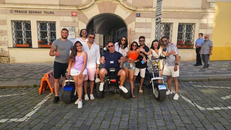 The Best ❤️ Trike Prague city tour live guided in English - Rudolfinum scenic views and the way the route links neighborhoods