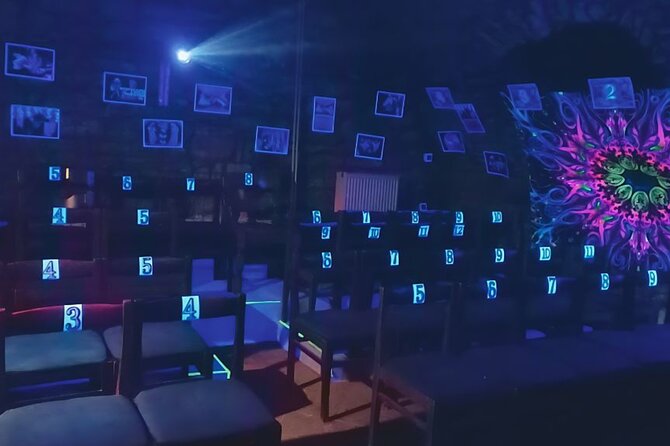 Underground Black Light Theatre Interactive Show in Prague - Audience participation, seating comfort, and who should sit this one out