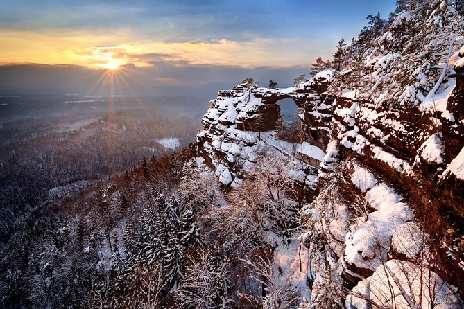 Winter Fairytale The BEST of Bohemian & Saxon Switzerland Hiking Tour - A winter day tour that mixes comfort and real hiking