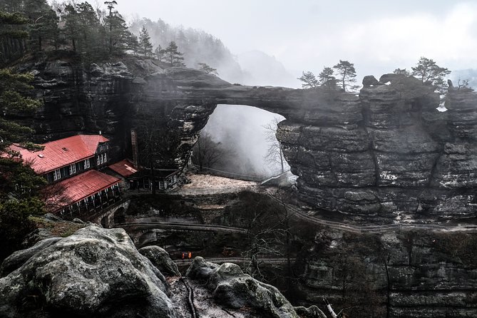 Winter Fairytale The BEST of Bohemian & Saxon Switzerland Hiking Tour - Hřensko: a natural break that keeps the day human